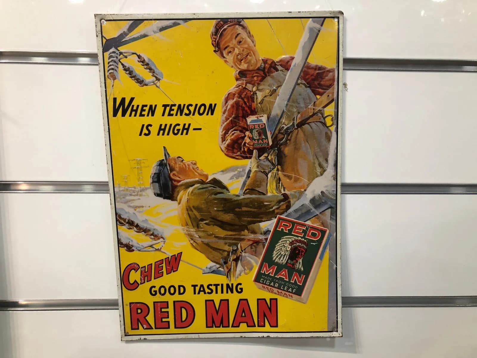 Cartel chapa Red Man