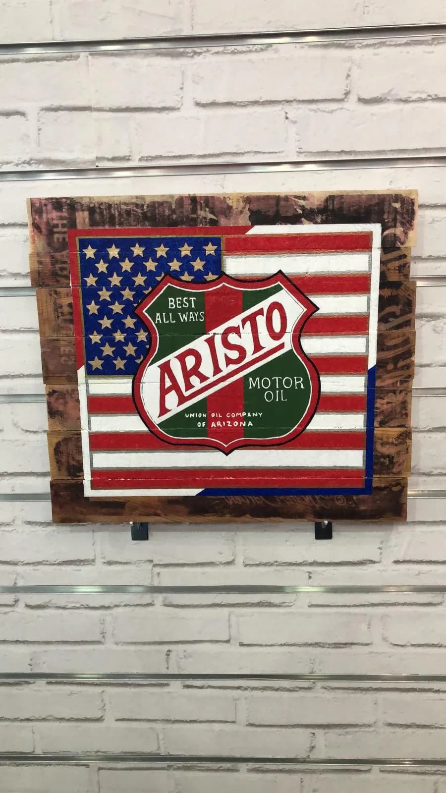 Cartel madera Marines USA