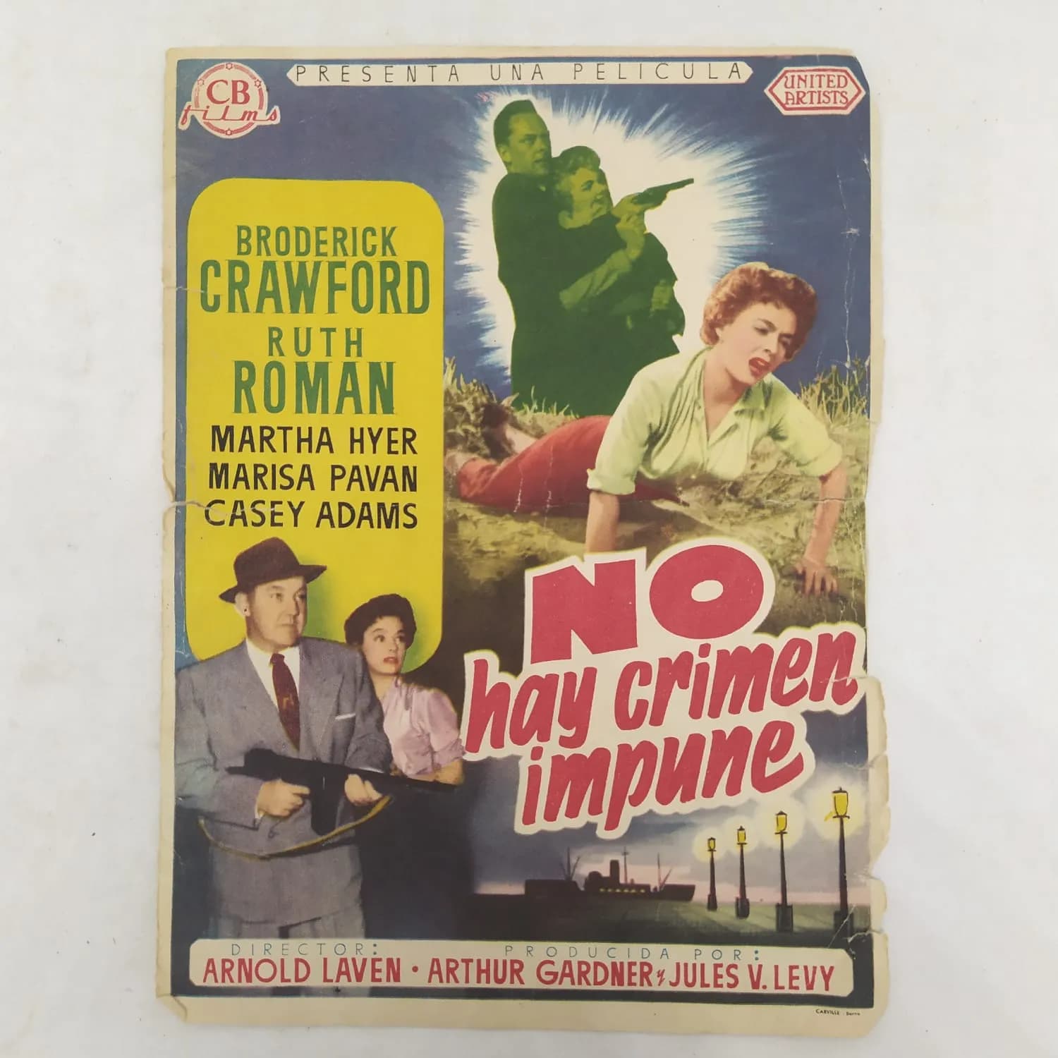 Afiche no hay crimen impune 1954