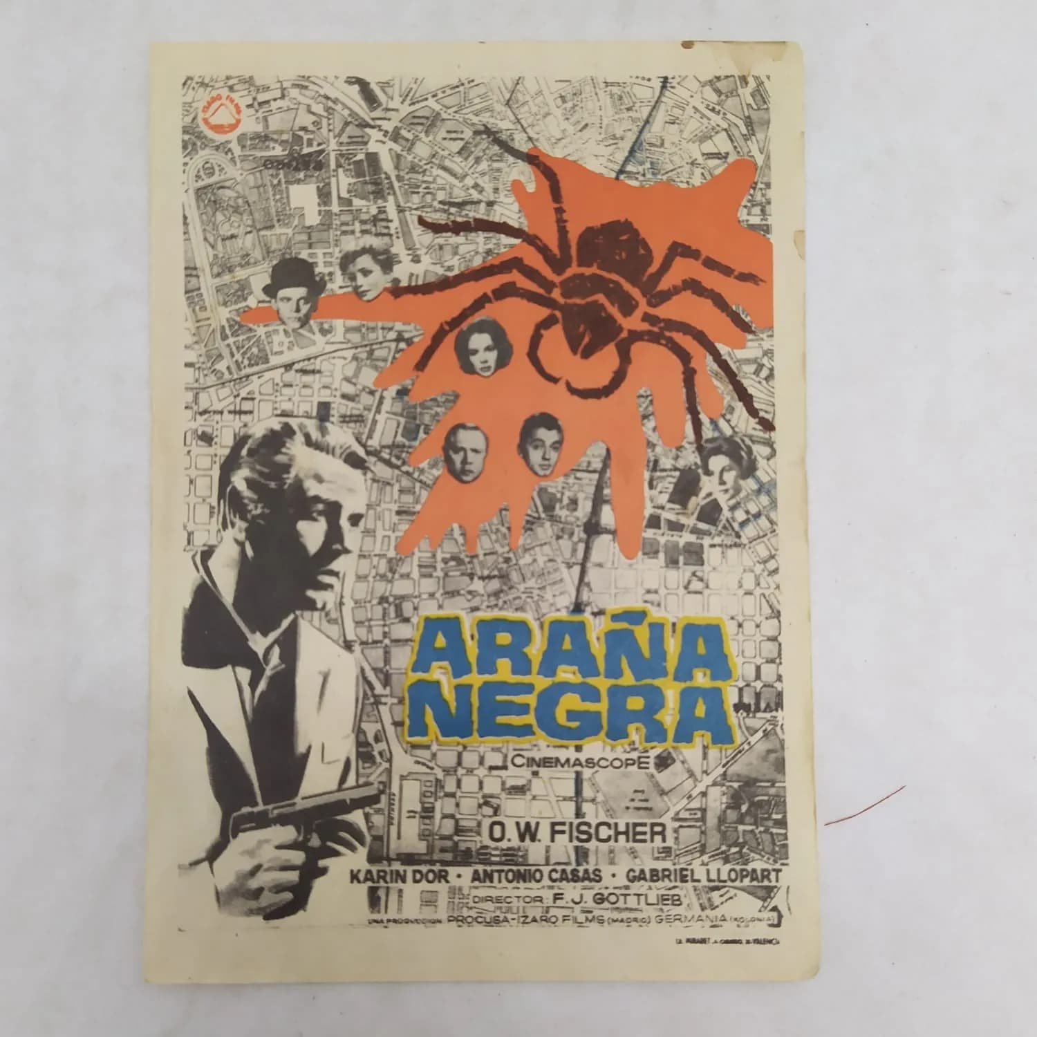 Afiche la araña negra 1963