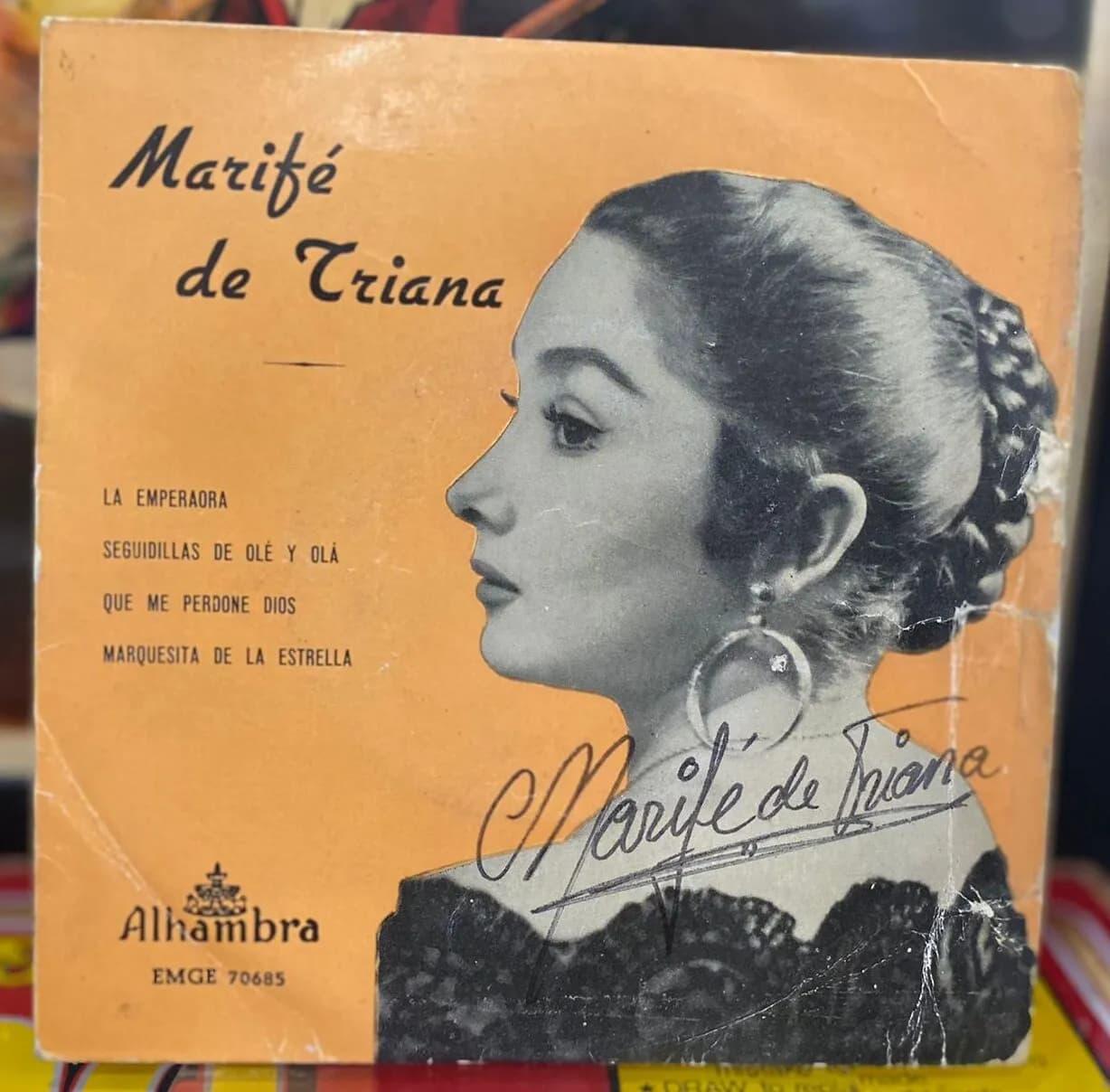 Vinilo de la artista Marifé de Triana