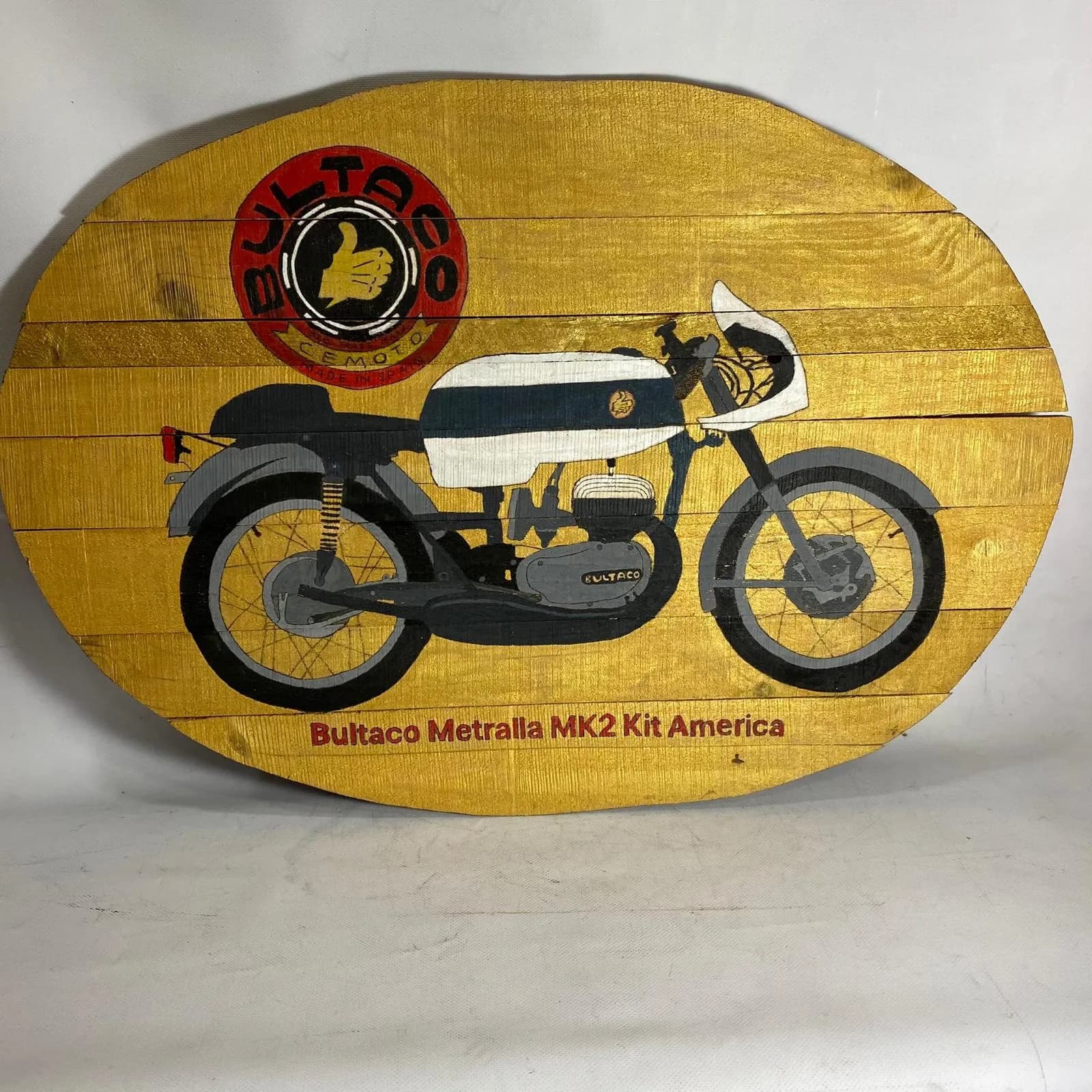 Cartel Bultako metralla MK2 kit américa