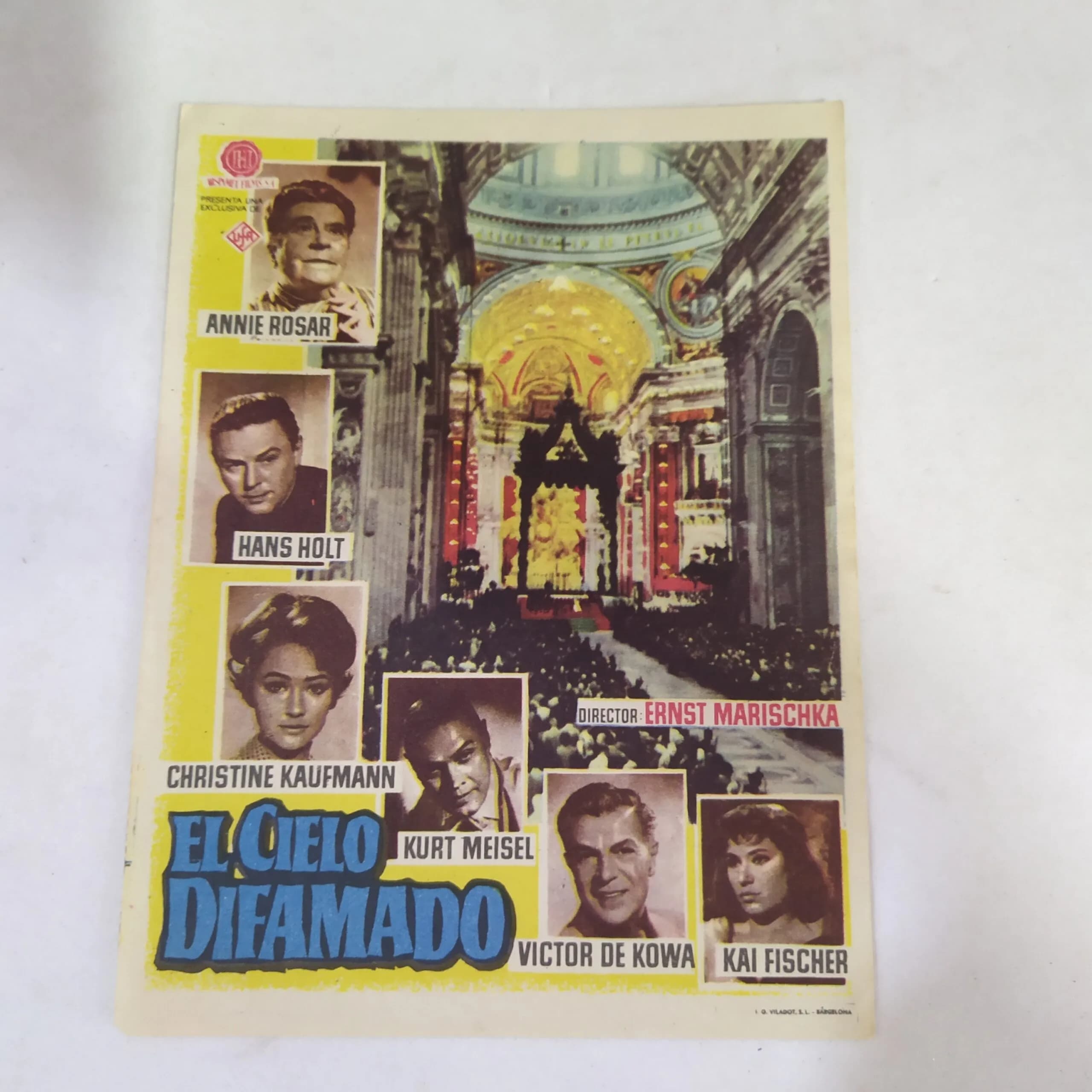 Afiche cine: el cielo difamado