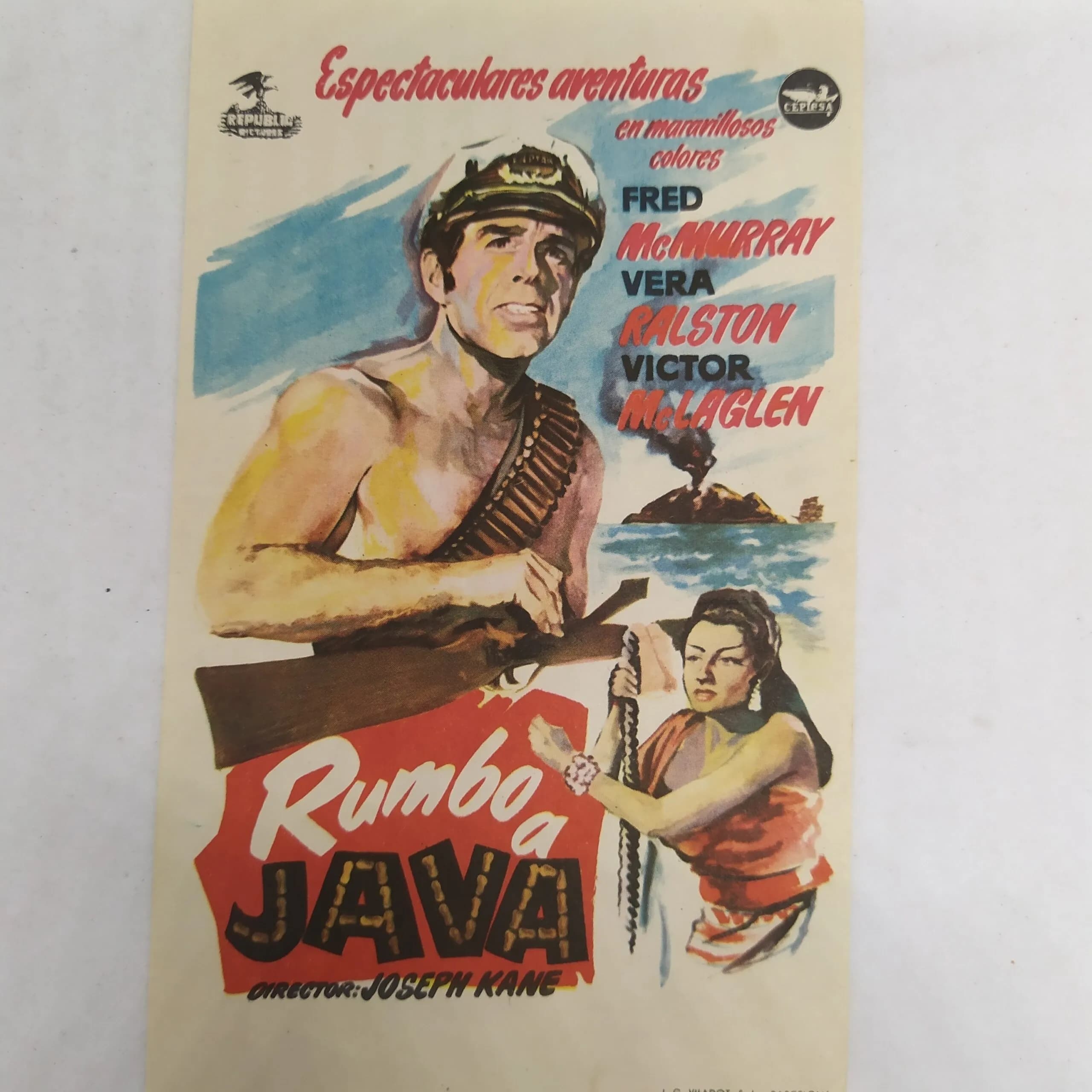 Afiche cine: rumbo a java
