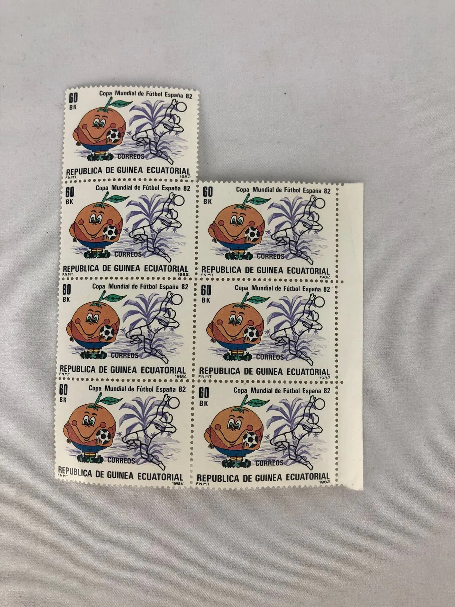 Sello Naranjito Mundial 1982