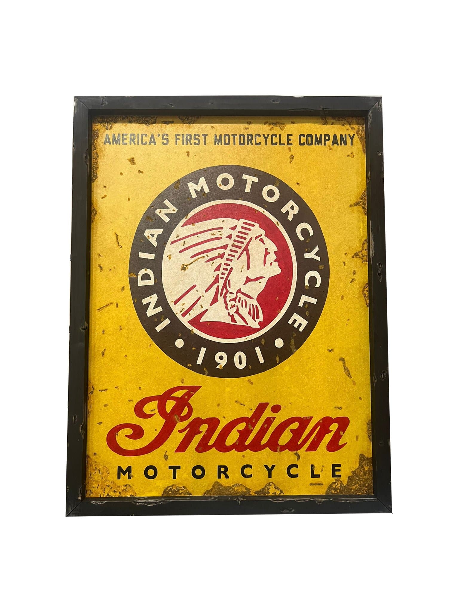 Cartel de madera Indian Motorcycle