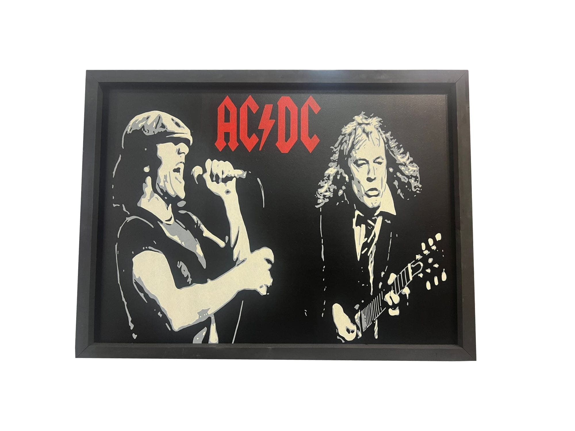 Cartel de madera AC/DC