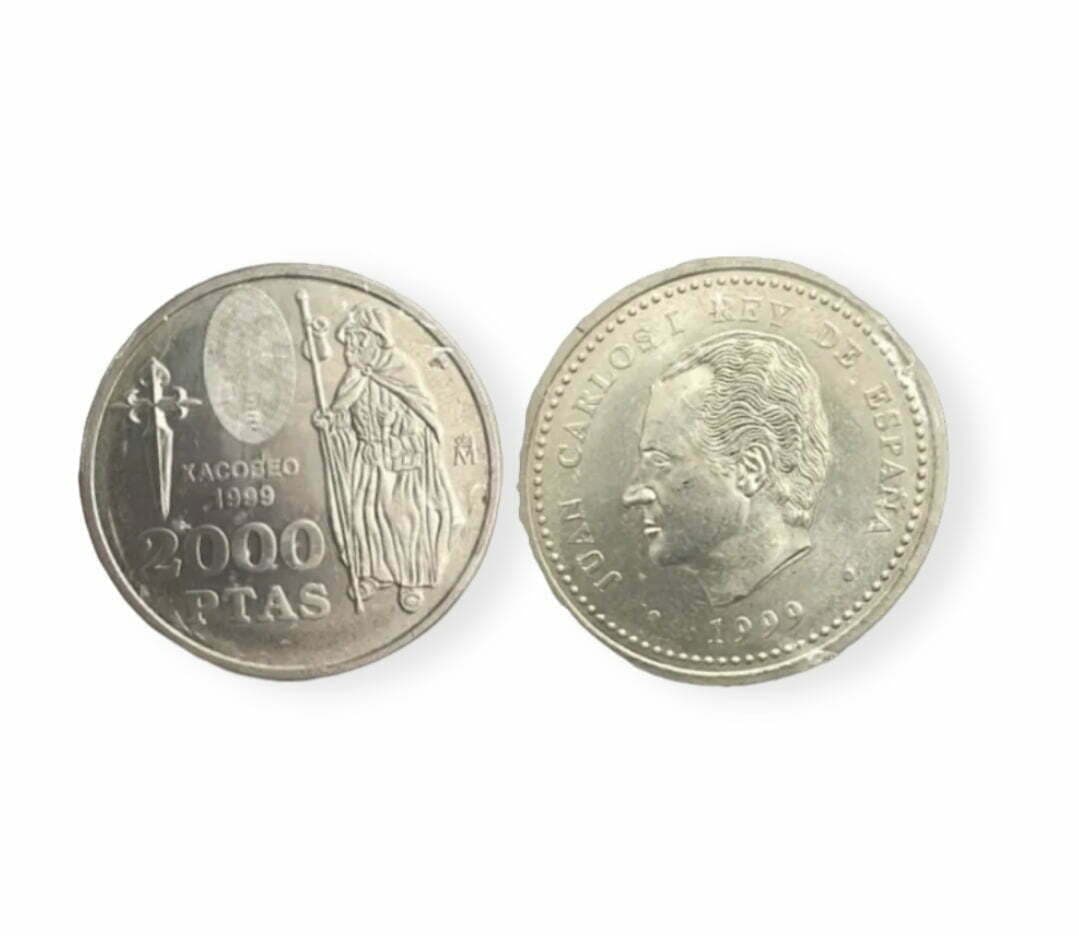 Moneda plata 2000 pesetas, Xacobeo 1999 sin circular