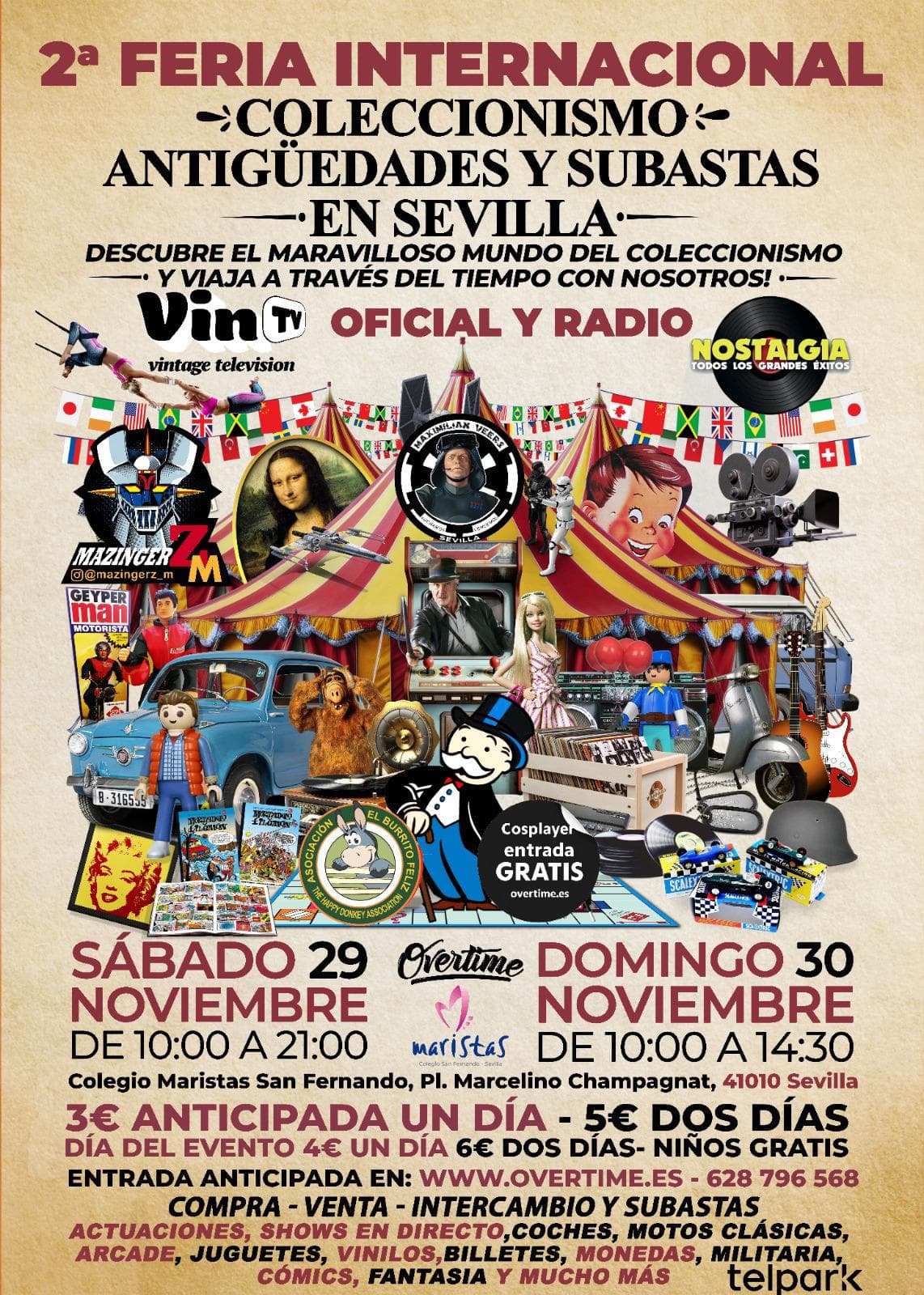 ENTRADA 2FERIA COLECCIONISMO ANTIGÜEDADES Y SUBASTAS