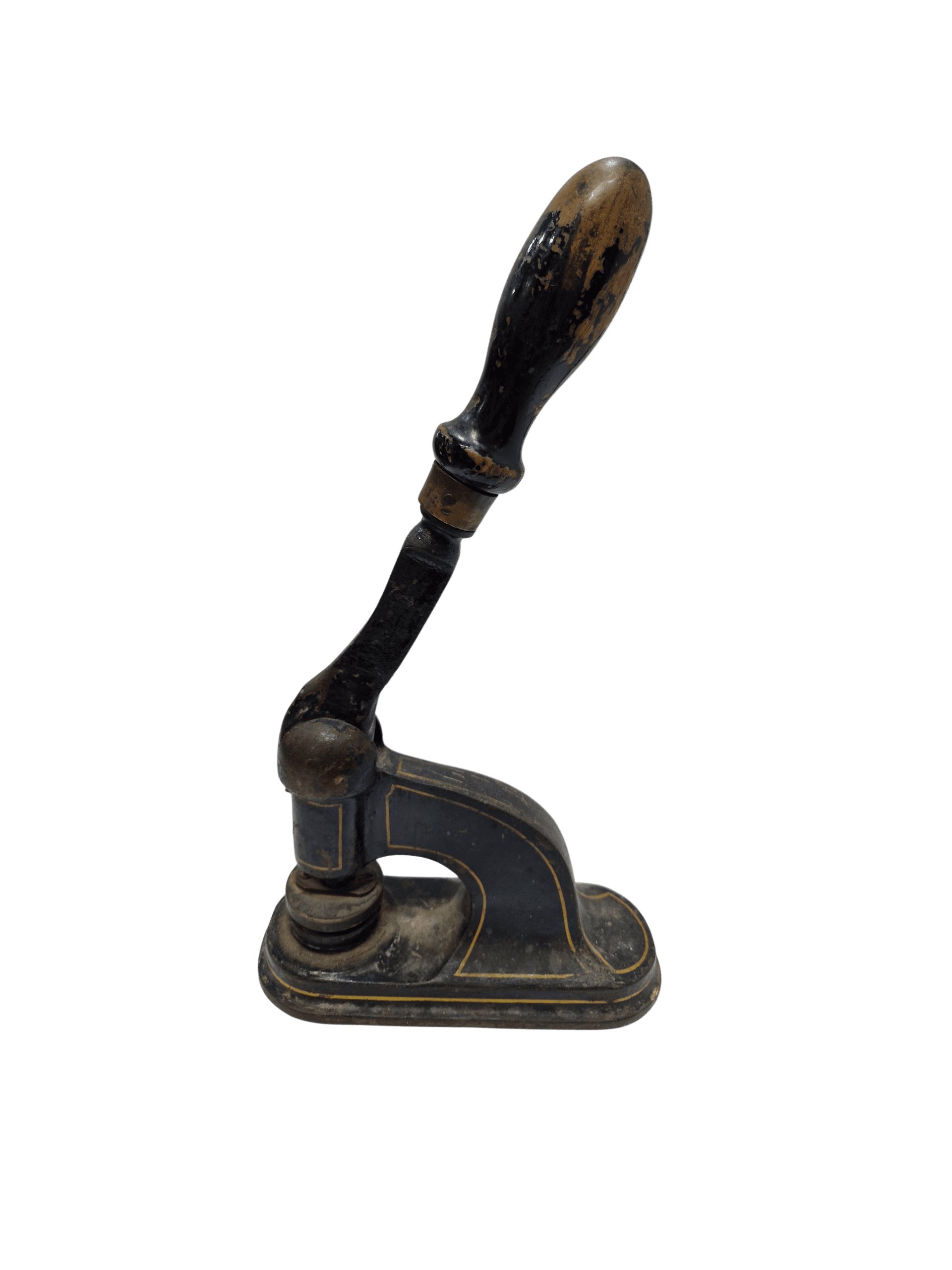 Prensa antigua para sellos notariales o corporativos