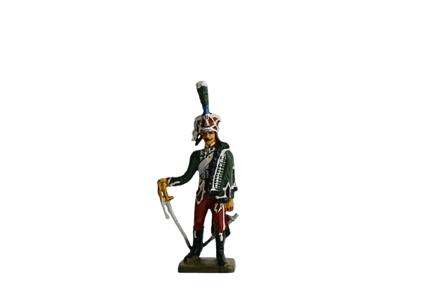 Figura Oficial húsar de élite con pelisse y sable