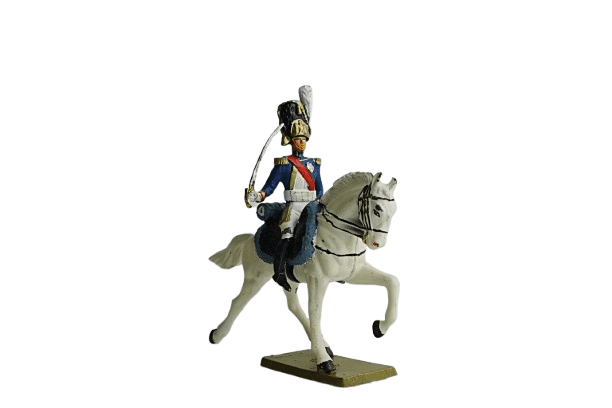 Figura Oficial de granaderos a caballo en carga