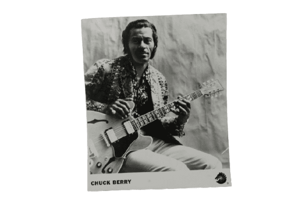 Tarjeta Promocional Original del Cantante Chuck Berry