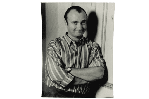 Tarjeta Promocional de Prensa de Phil Collins