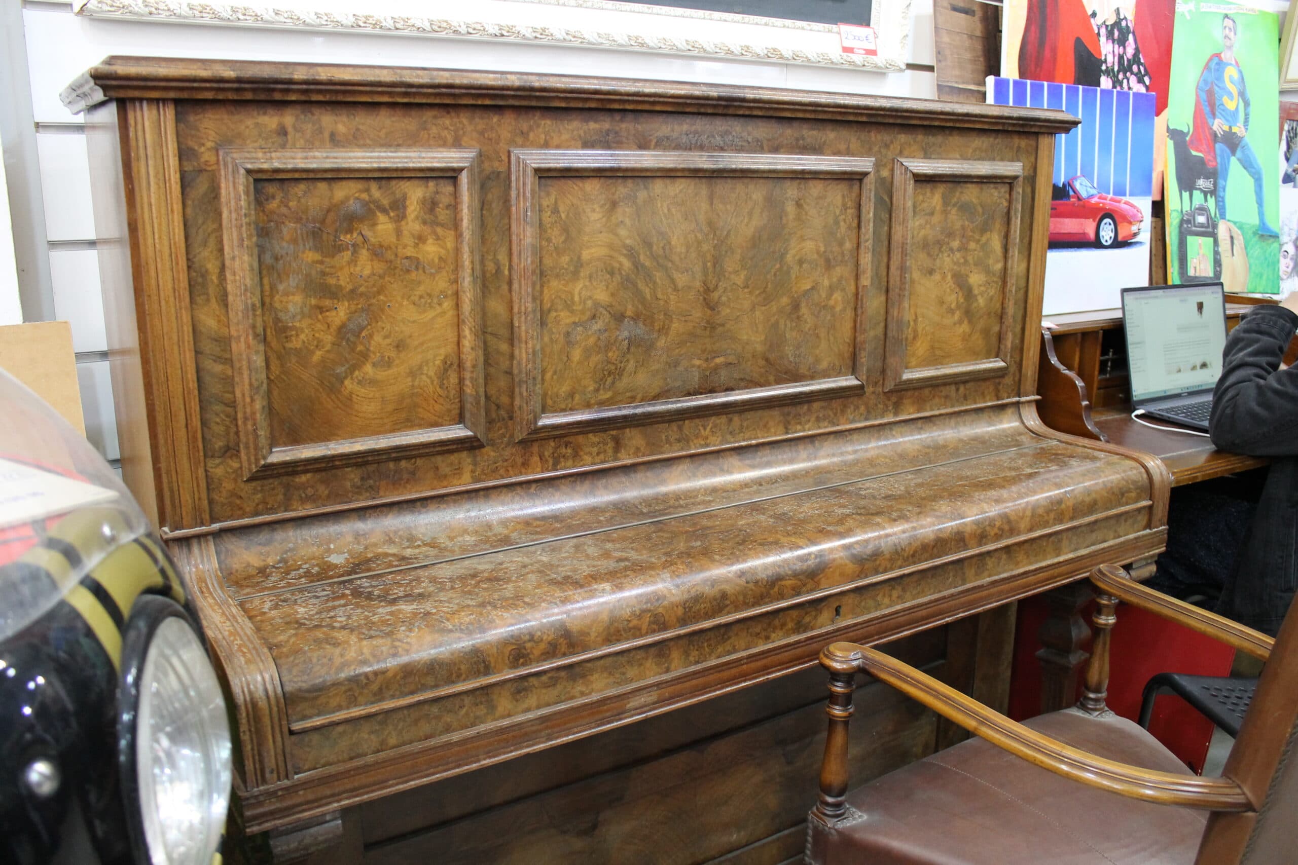 Piano Vertical de Ralph Allison & Sons, modelo de XIX