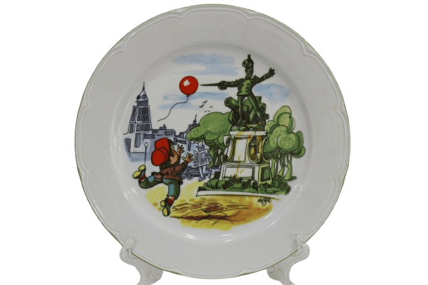Plato decorativo de porcelana