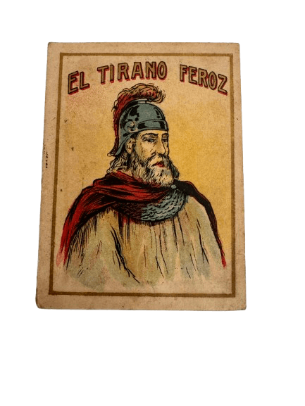 Cromo Antiguo de la serie El Tirano Feroz