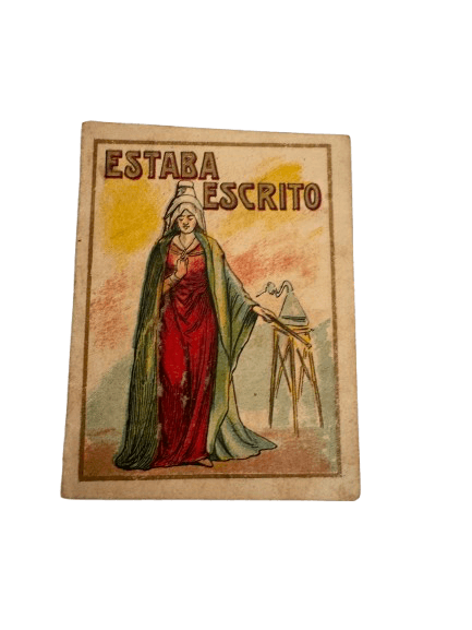 Cromo antiguo de la serie Estaba Escrito
