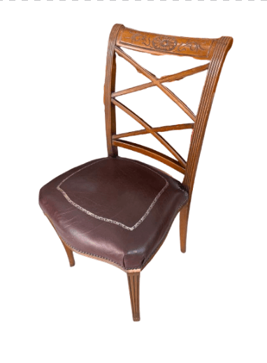 Silla de despacho antigua de estilo Neoclásico