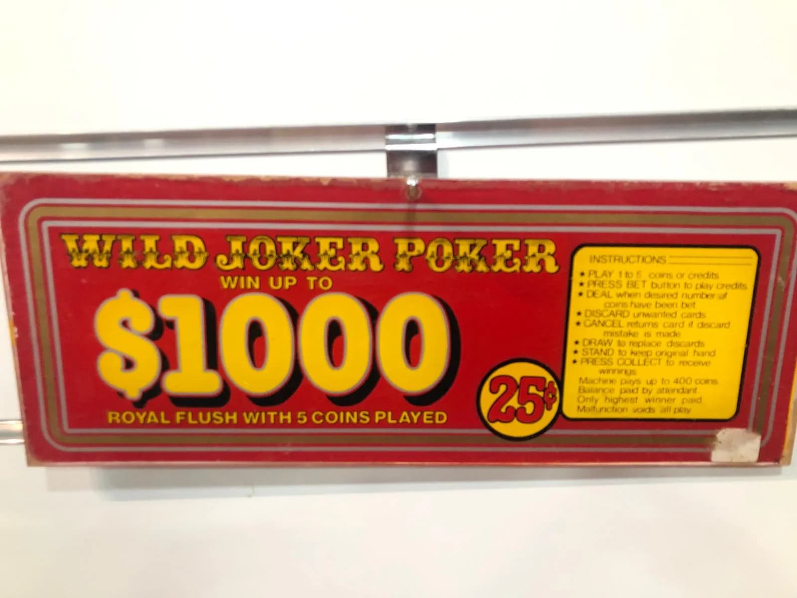 Publicidad metacrilato, máquina tragaperras