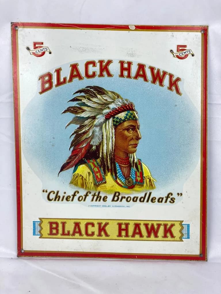 Cartel de chapa Black Hawk