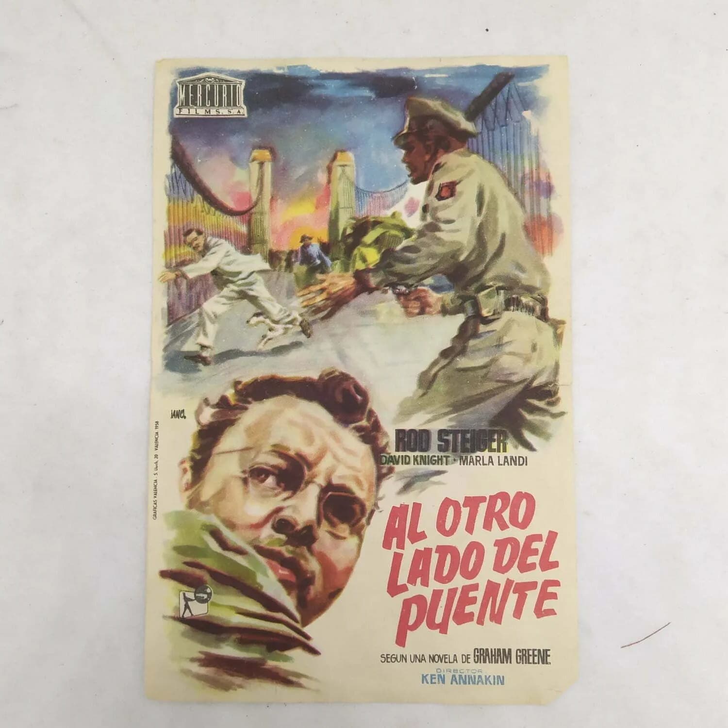 Afiche al otro lado del puente 1958