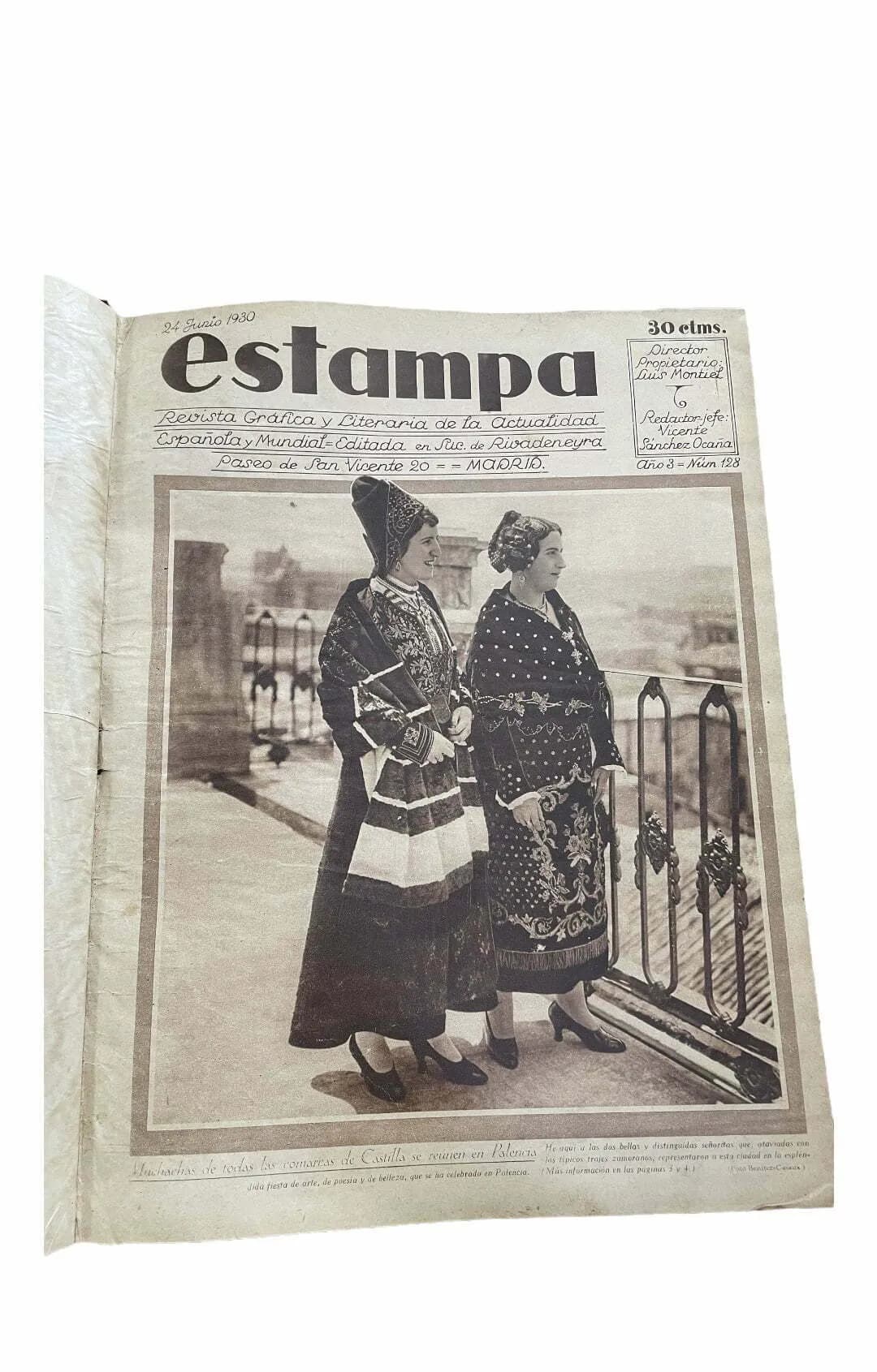 Revista “Estampa” encuadernada año 1930