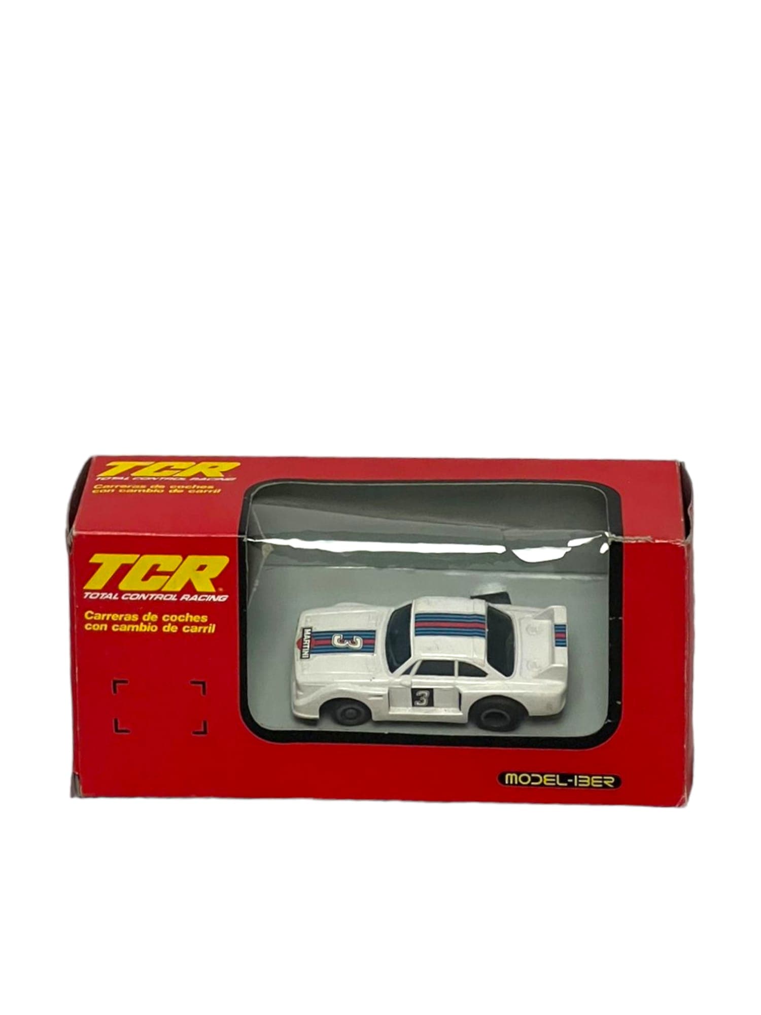 TCR Coche de carreras rojo y blanco