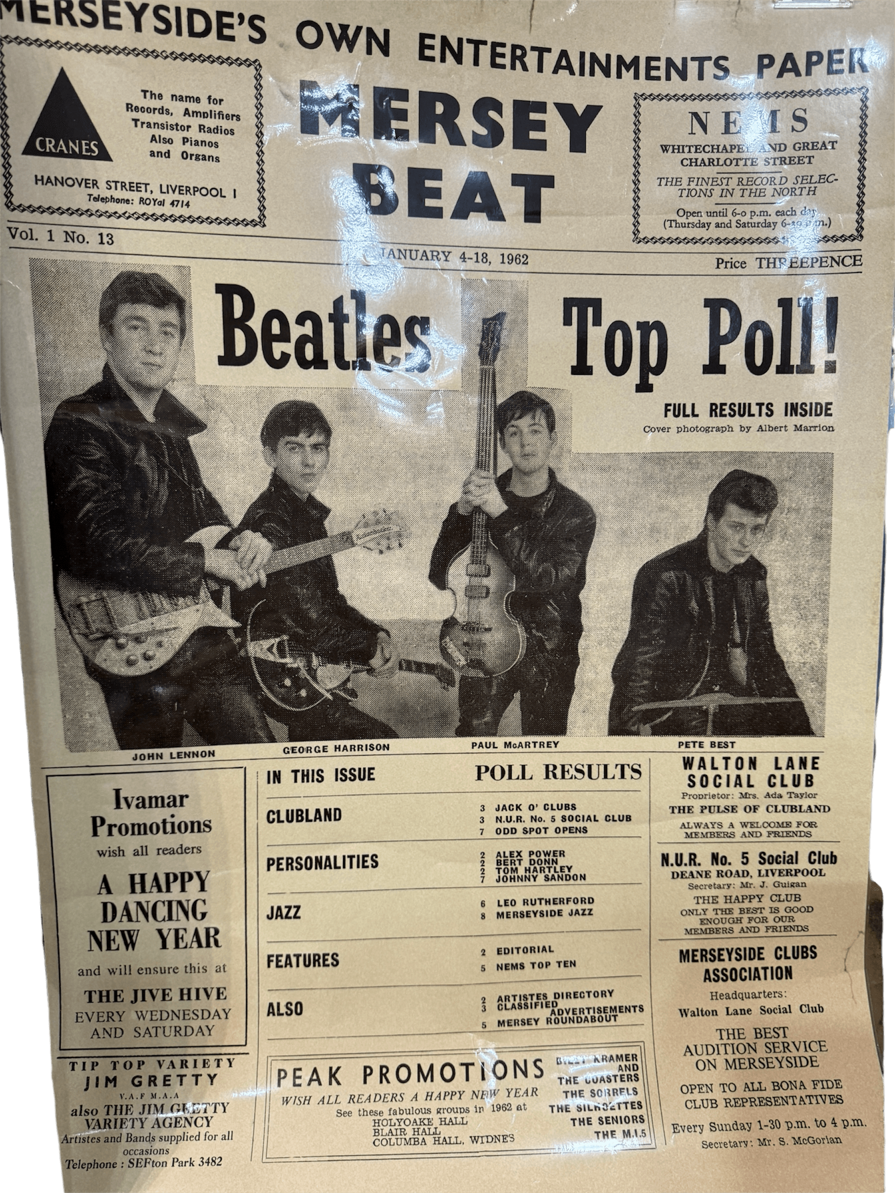 The Beatles Cartel Mersey Beat