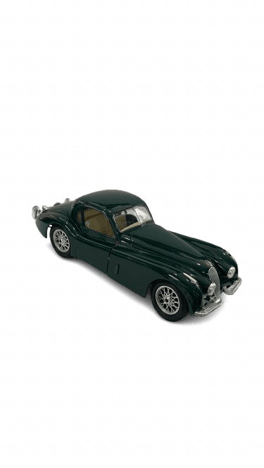 Miniatura de coche vintage verde elegante