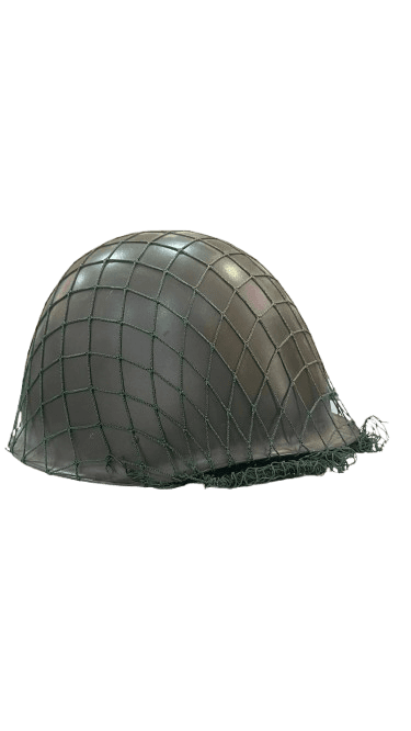 Casco Militar Vintage con Camuflaje de Red