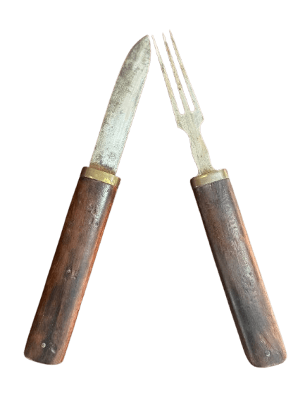 Juego de cuchillo y tenedor de viaje