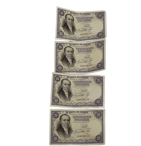 Billete de 25 pesetas de 1946