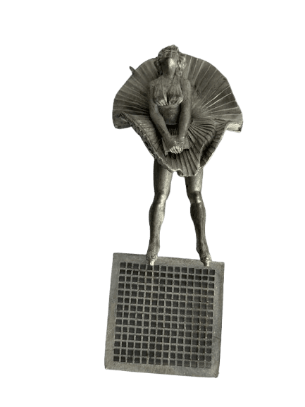 Figura decorativa metálica Marilyn Monroe