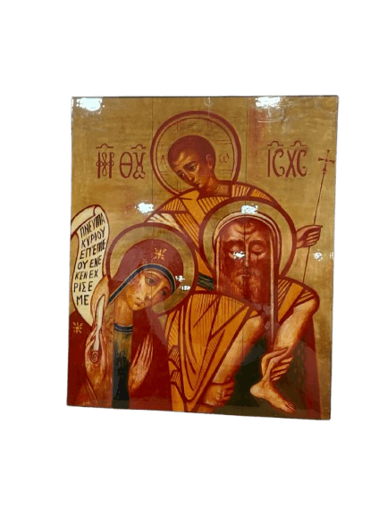 Pintura Religiosa en Pan de Oro