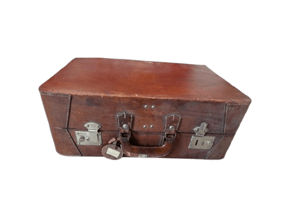 Maletín Vintage de Cuero Marrón