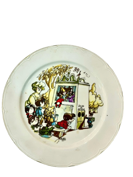Plato Porcelana Antonio Mingote - Marionetas (1986) Edición Limitada