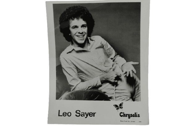 Tarjeta Promocional de Prensa de Leo Sayer