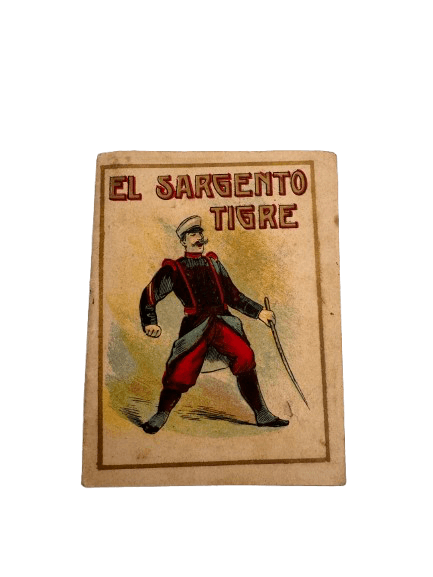 Cromo antiguo de la serie El Sargento Tigre