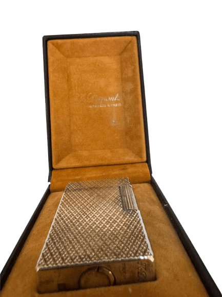 Encendedor de lujo vintage chapado con estuche original