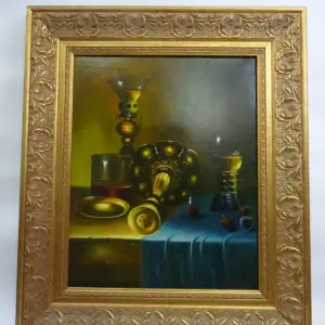 cuadro bodegon candelabros de meggen