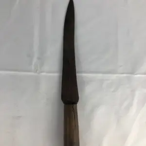 Cuchillo Antiguo Siglo XVIII Con Mango de Madera