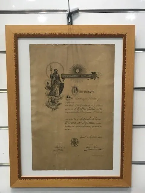 Diploma general y técnico de Teruel (original)