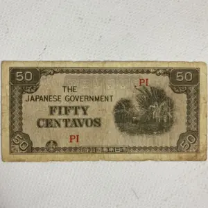 Billete 50 centavos chinos 1942