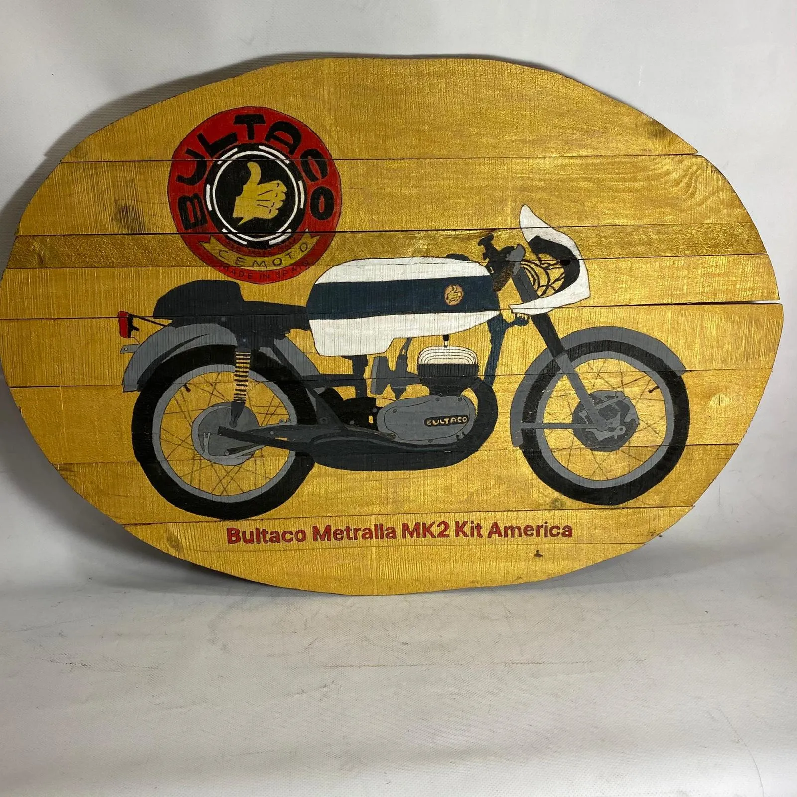 Cartel Bultako metralla MK2 kit américa