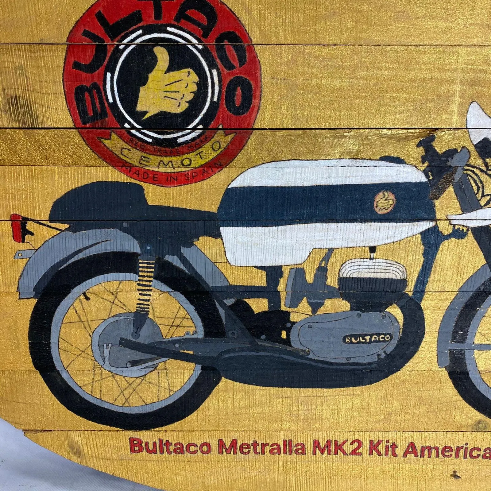 Cartel Bultako metralla MK2 kit américa - Imagen 2