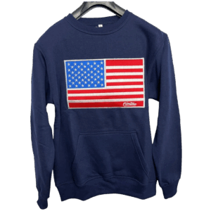 Sudadera azul USA Bandera Overtime