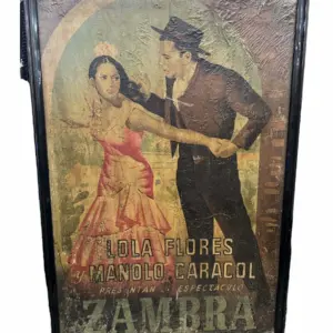 Cartel Zambra Lola Flores y Manolo Caracol 1947