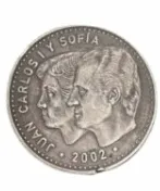 Moneda 12 euros plata Juan Carlos I y Sofía, año 2002 estuchada - Imagen 4