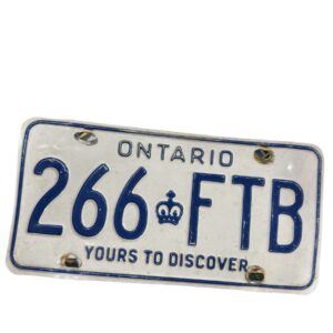 Matrícula de Ontario chapa  original 1979 Canadá